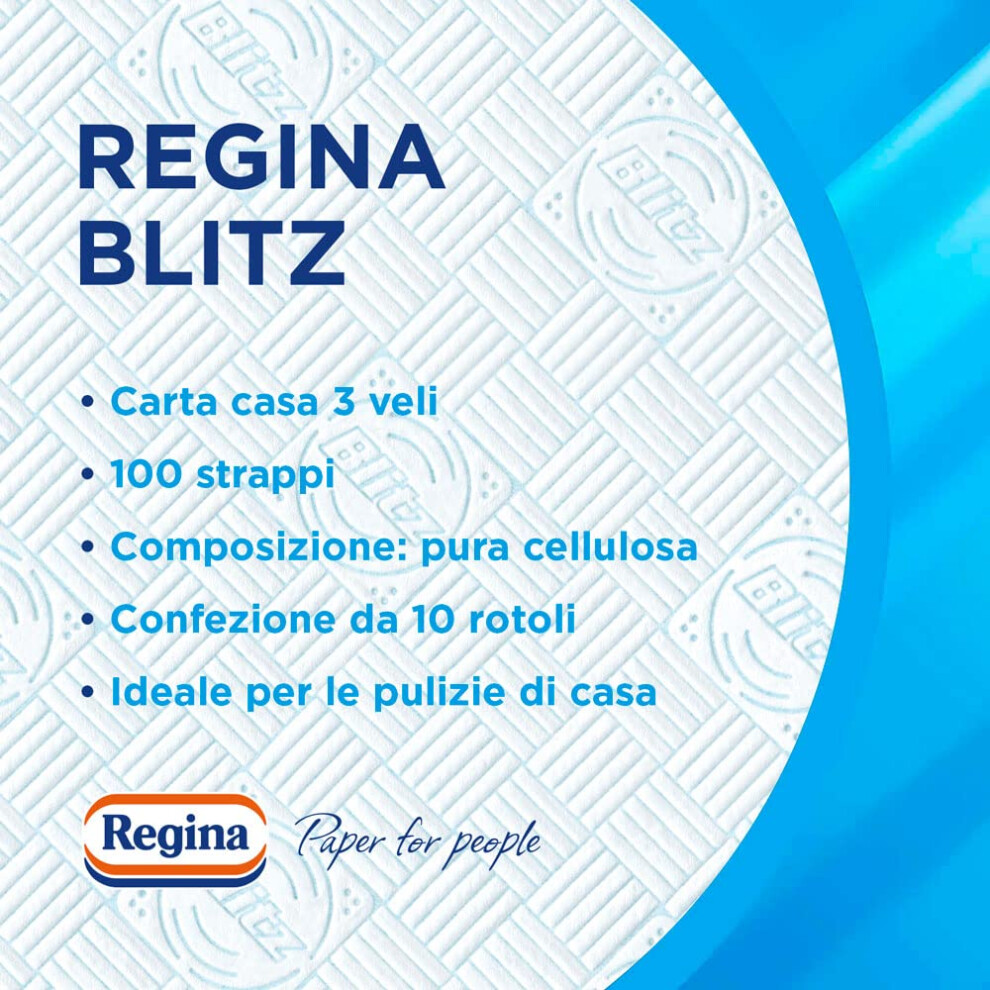 Regina Blitz Carta Casa Pack Of 10 Rolls 100 Maxileaf 3Ply Paper Recyc