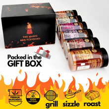 Meat Lovers BBQ Rub Gift Set Holy Cow Angel’s Wings Smoky Pig Sweet T