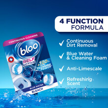 Bloo Self Active Triple Bleach Toilet Rim Block Hanging Toilet Rim Blo