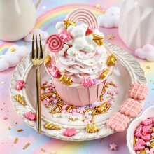 Unicorn Sprinkles Cake Decorations Edible Gold Unicorn Horn Pastel Un