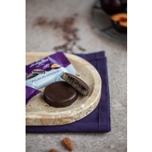 Anthon Berg Dark Chocolate Covered Marzipan Treats Plum in Madeira wit