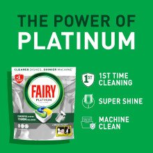 Fairy Platinum Lemon AllIn1 Dishwasher Bulk Pack 51 Pods Platinum Dish