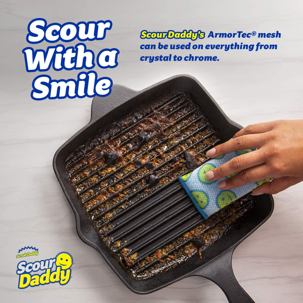 Scrub Daddy Scour Daddy Scourers Sponge Non Scratch Scouring Pads Heav