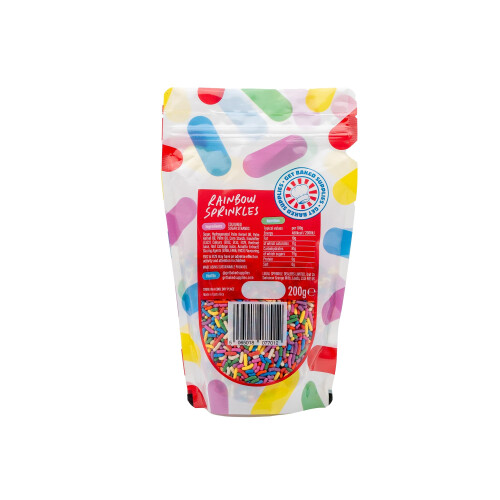 Get Baked Rainbow Sprinkles 200g
