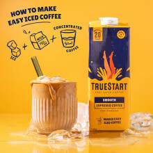 TrueStart Espresso Coffee Concentrate – Up to 120 Servings of Smooth