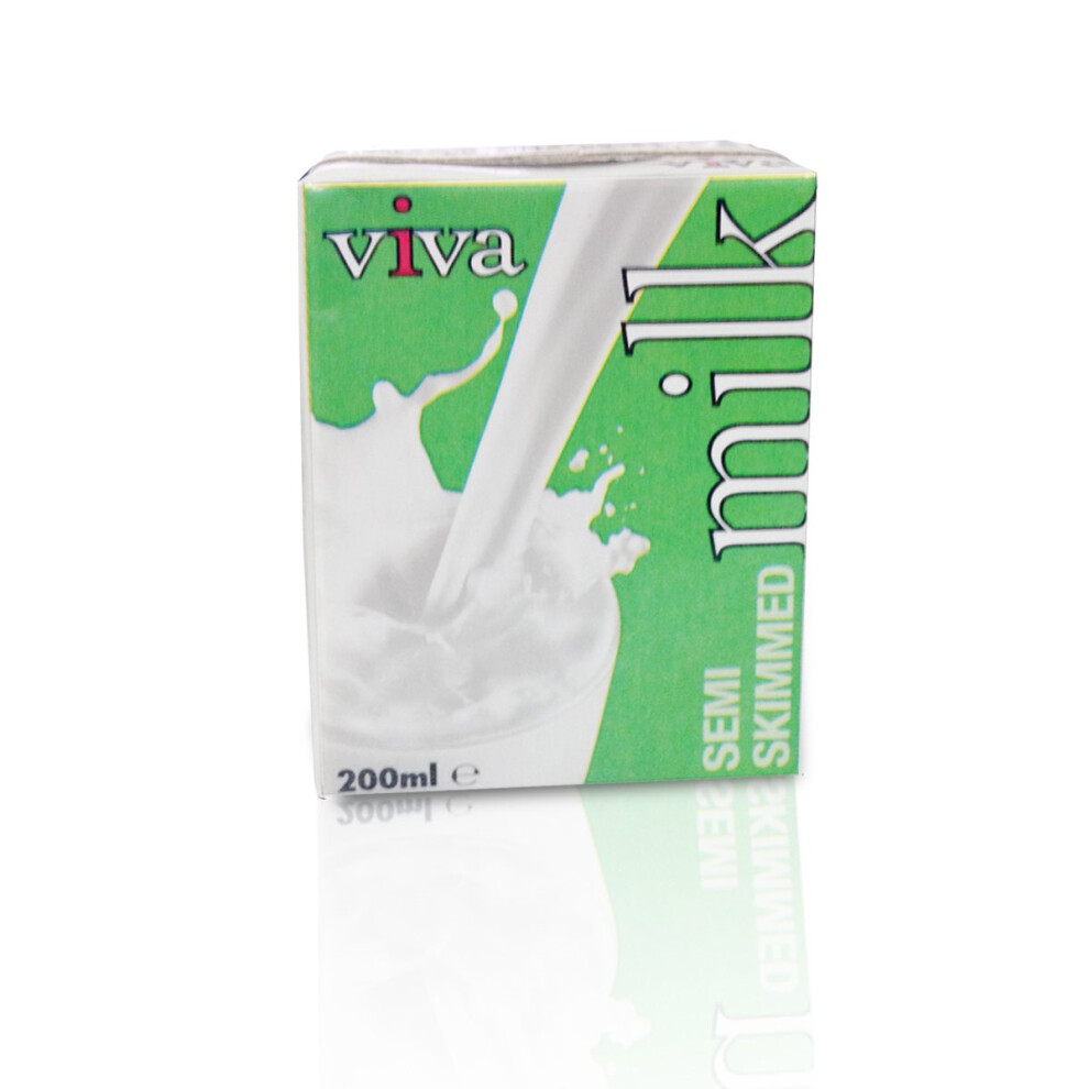 Viva-Lite Viva Semi Skimmed Milk Cartons 27X200ml