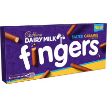 Cadbury Dairy Milk Fingers Salted Caramel Flavour Crunchy Biscuits Coa