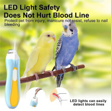Bird Nail Trimmer,Bird Beak Trimmer with LED Lights,Electric Bird Beak Grinding Stone,with 6 Grinders Adjustable Speed