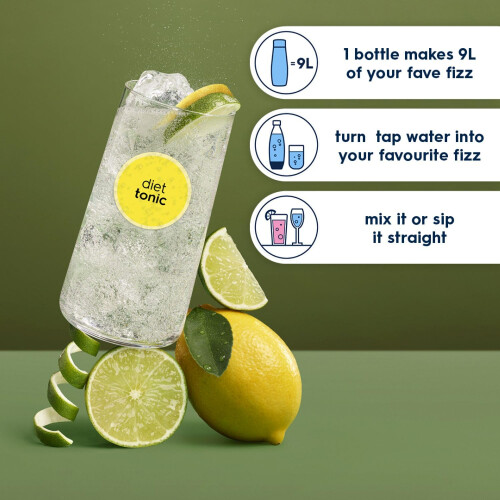 SodaStream Classics Diet Tonic Syrup Pack of 66 x 440 ml