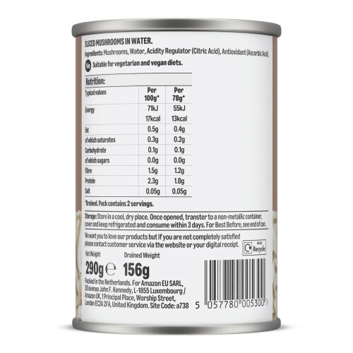 by Amazon Sliced Button Mushrooms, 290g 1