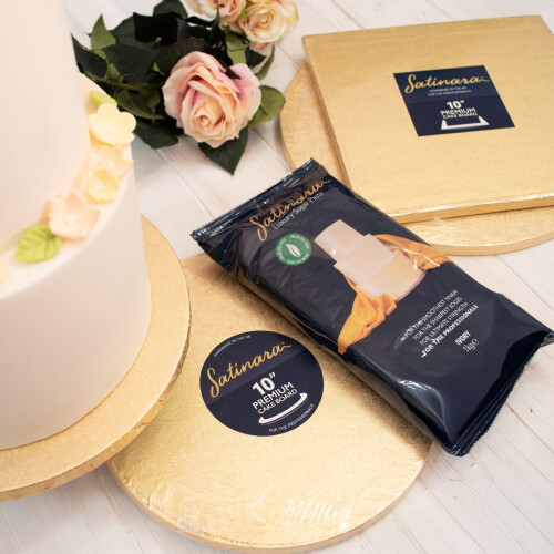 Satinara 1kg Ivory Sugar Paste, Fondant Icing 1