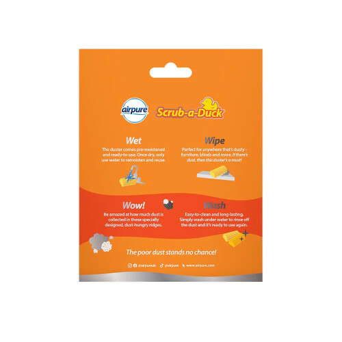 Airpure Scrub-a-Duck Wet & Wipe Duster (2 Pack) 1