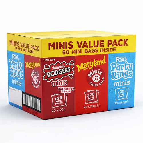 Fox Mini Biscuit Variety Pack 60 Count – Jammie Dodgers, Maryland 1