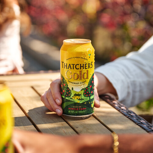 Thatchers Gold - 10 x 440ml Cans, Smooth, Medium-Dry Apple Cider 1