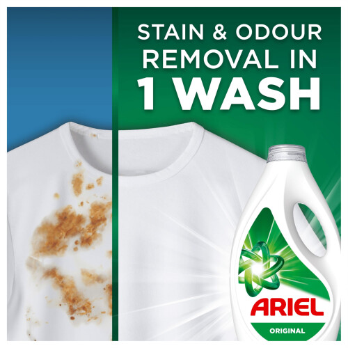 ARIEL Ariel Washing Liquid Laundry Detergent, 130 Washes, Original, Stain & 1