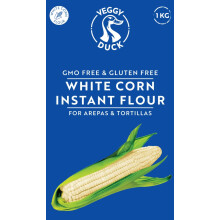 Veggy Duck Instant PreCooked White Corn Flour 1Kg Gluten Free White