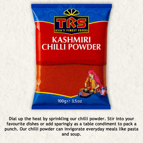 Kashmiri Chilli Powder - 100g Bag - TRS 1