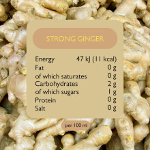 PRESSUICE Fresh Strong Ginger Juice not from concentrate 6 bottles pa