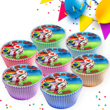 40 x PRE CUT WORLD CUP 2026 FOOTBALL EDIBLE WAFER CARD RICE PAPER 38 c
