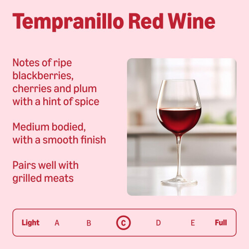 by Amazon Spanish Tempranillo, Red Wine, 3L Bag in a Box, 1 1