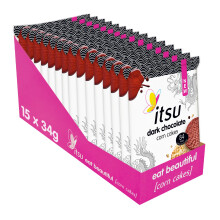 itsu Dark Chocolate Corn Cakes 34g Healthy Snack Gluten Free Pack o