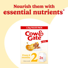 Cow Gate 2 Follow On Baby Milk Powder Formula 612 Months 12K Pack of