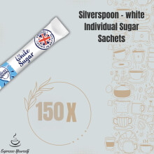 150 White Sugar Sticks – Granulated Individual Packets for Tea Coffee