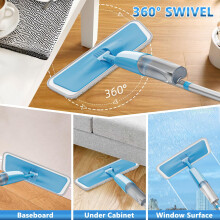 PAPCLEAN Spray Mops for Cleaning Floors Floor Mop with 3 Microfibre P