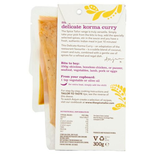 The Spice Tailor - Indian Curry Sauce Meal Kit, Delicate Korma Curry, 1