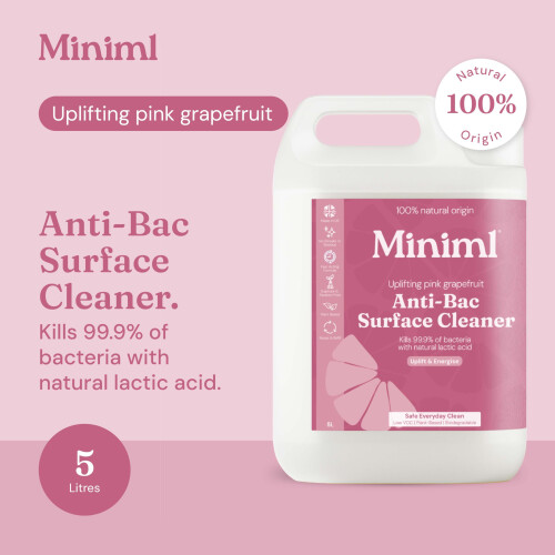 Miniml Antibacterial Surface Cleaner 5L Refill – Grapefruit 2