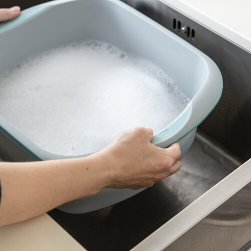 Addis Addis Premium Soft Grip Large Rectangular Washing Up Bowl, 9.5 litre, Tranquil H 1