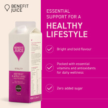 Benefit Drinks Vitality Beetroot Juice with Apple Vitamin A C and E 8