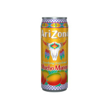 Arizona Mucho Mango Juice Pack of 12 x 500ml Cans Tropical Mango Drink