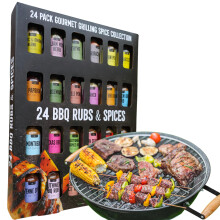 24x Rubs Spices for Cooking BBQ Gifts for Men Herbs Spices Seasonin