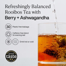 MISSION Recover Tea Rooibos Tea with Berry Ashwaganda Aid Muscle R