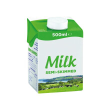 Lakkeland Dairies SemiSkimmed Milk 12 Pack of 500ml Long Life Delic