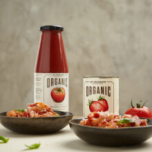 Eat Wholesome Organic Peeled Plum Tomatoes 400g Pack of 12 100 Natura