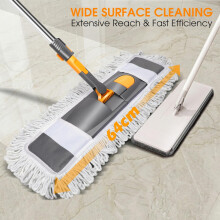 Masthome 64cm Large Flat Floor Mop360 Swivel Heavy Duty MopAdjustable