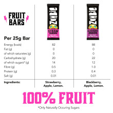 Zombie Fruit Bars Strawberry Blackberry 10 Bars 2 Flavours 100 Dried