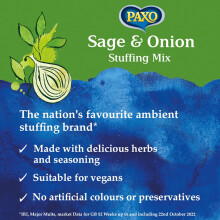 Paxo Sage and Onion Stuffing Mix, 340 g Box (Pack of 8)