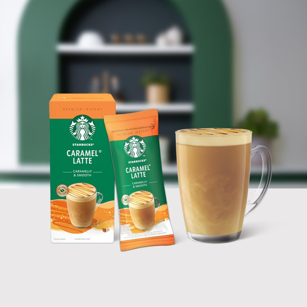 Starbucks Caramel Latte Premium Mix Instant Coffee 12 X 5 60 Sachets
