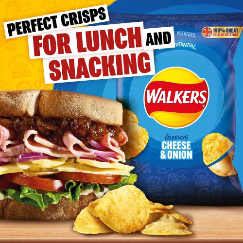 Walkers Walkers Cheese & Onion Crisps 32.5g (case of 1