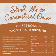 Listers Steak Ale Caramelised Onions Crisps Multipack Multipack Cri