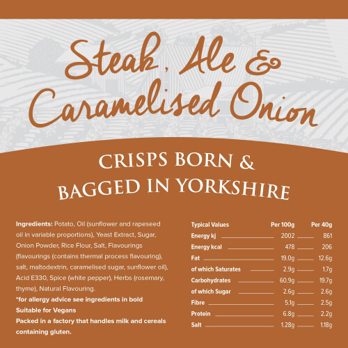 Listers  Steak Ale  Caramelised Onions  Crisps Multipack Multipack Cri