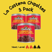 La Costena Bundle of 3 x La Costena Chipotles Peppers In Adobo Sauce 1