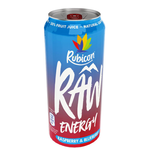 Rubicon Rubicon RAW 24 Pack Raspberry  Blueberry Energy Drink 20 Fruit Juice H