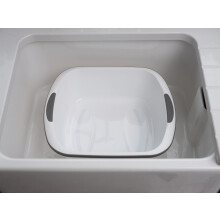 Addis Premium Soft Grip Large Rectangular Washing Up Bowl 95 litre Whi