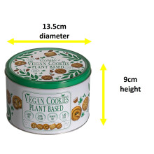 Danish Vegan Cookies in SMALL TIN 300g – Plant Based Biscuits Assortme