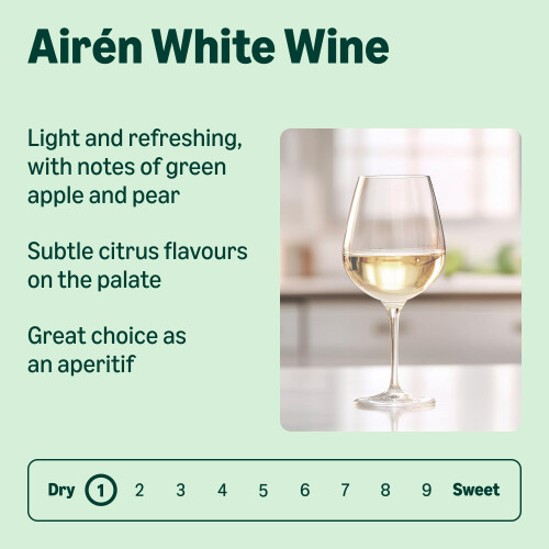 by Amazon Spanish Airén, White Wine, 3L Bag in a Box, 1 pack 1