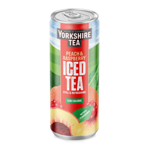 Yorkshire Tea Yorkshire Tea Peach  Raspberry Iced Tea 330 ml Pack of 12